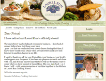 Tablet Screenshot of laurelruncookingschool.com